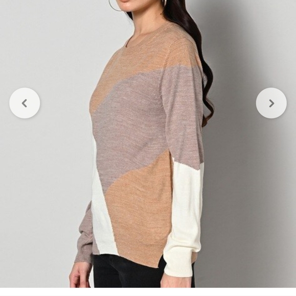M&S Marks and Spencer Colorblock Sweater 18 - Picture 2 of 8